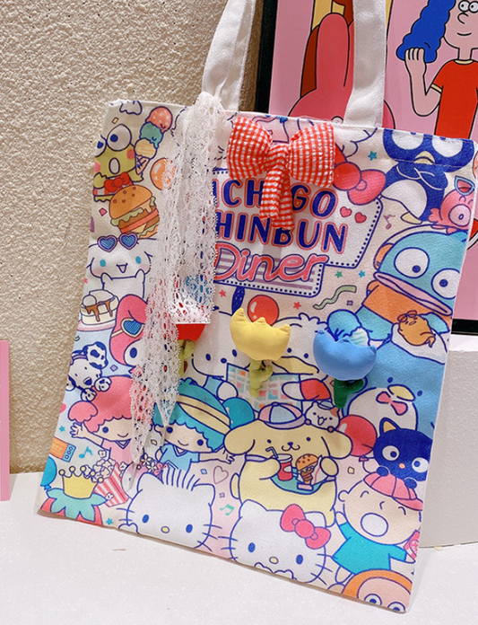 Adorable Sanrio  canvas bag