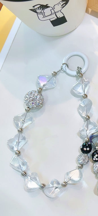 crystal mobile phone chain