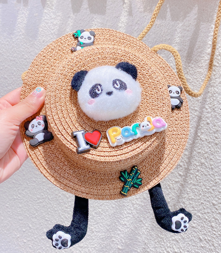 panda woven bag Crossbody bag