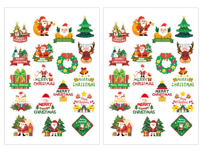 Holiday stickers