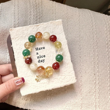 Intima ——Handcrafted Natural Crystal Beaded Bracelet