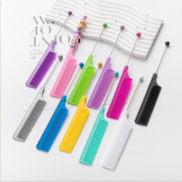 Beadable- Pointed tail comb