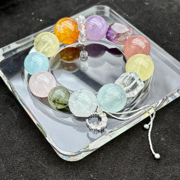 Sonder——Handcrafted Natural Crystal Beaded Bracelet